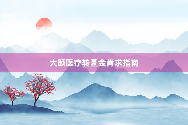大额医疗转圜金肯求指南
